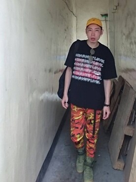 「#HUF」｜亞當碎骨さん（メンズ・175cm）の夏コーディネート