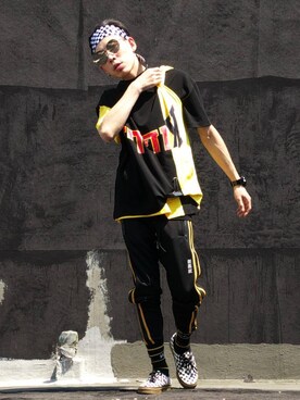 「#HUF」｜亞當碎骨さん（メンズ・175cm）の夏コーディネート
