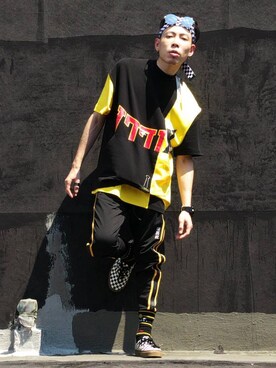 「#HUF」｜亞當碎骨さん（メンズ・175cm）の夏コーディネート