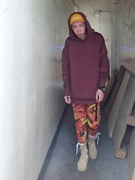 「#HUF」｜亞當碎骨さん（メンズ・175cm）の夏コーディネート