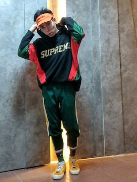 「#supreme」｜亞當碎骨さん（メンズ・175cm）の秋コーディネート