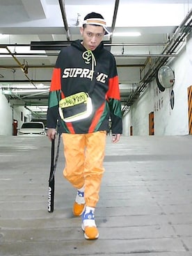 「#supreme」｜亞當碎骨さん（メンズ・175cm）の冬コーディネート