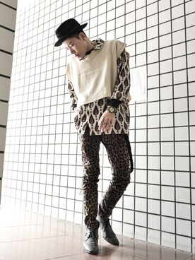 「khaki」｜亞當碎骨さん（メンズ・175cm）の秋コーディネート