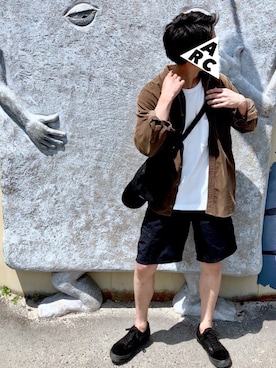 「MT. RAINIER DESIGN（マウントレイニアデザイン）のアイテム（バッグ）」を使った、ARChangさん（メンズ・170cm）の春コーディネート