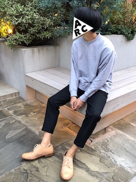 「RED KAP（レッドキャップ）のアイテム（スラックス）」を使った、ARChangさん（メンズ・170cm）の秋コーディネート