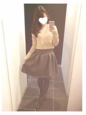 chi ⑅ ❁ .°さん（レディース・154cm）の冬コーディネート