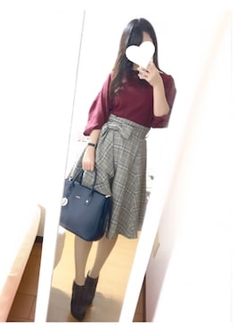 chi ⑅ ❁ .°さん（レディース・154cm）の秋コーディネート