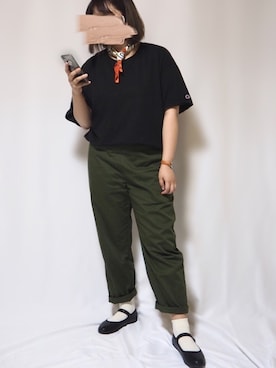 「SVEC（シュベック）のカンフーシューズ kung fu Shoes / ストラップパンプス（バレエシューズ）」を使った、こーん。さん（レディース・167cm）の秋コーディネート