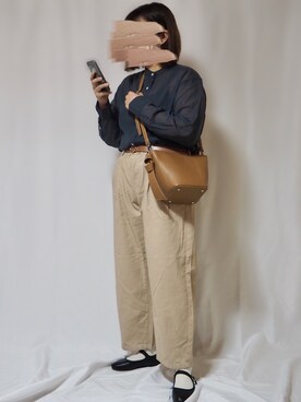 「SVEC（シュベック）のカンフーシューズ kung fu Shoes / ストラップパンプス（バレエシューズ）」を使った、こーん。さん（レディース・167cm）の秋コーディネート