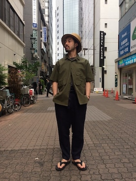 「ウールリッチ」｜牛木さん（メンズ・165cm）の春コーディネート
