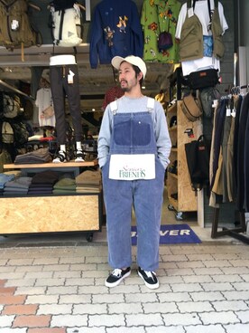 「Goodwear(Since1983)（グッドウェア）のアイテム」を使った、牛木さん（メンズ・165cm）の春コーディネート