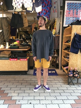 「AnaheimFactory」｜牛木さん（メンズ・165cm）の夏コーディネート