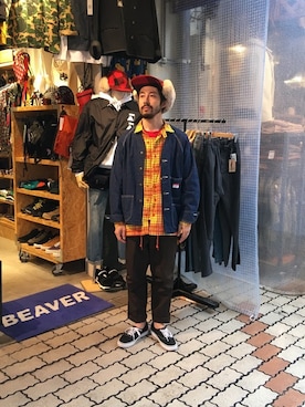 「キャルオーライン」｜牛木さん（メンズ・165cm）の秋コーディネート