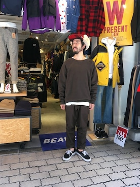 「rasox（ラソックス）のアイテム」を使った、牛木さん（メンズ・165cm）の秋コーディネート
