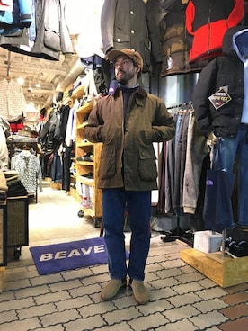 「キャンプ」｜「アイテム（ブルゾン）」を使った、牛木さん（メンズ・165cm）の秋コーディネート