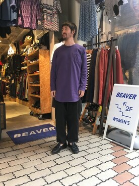 「Goodwear(Since1983)（グッドウェア）のアイテム」を使った、牛木さん（メンズ・165cm）の春コーディネート