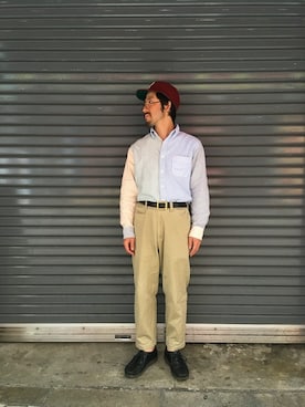 「ブルックスブラザーズ」｜牛木さん（メンズ・165cm）の春コーディネート