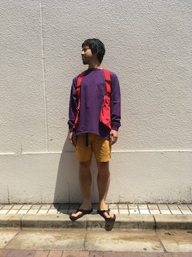 「Goodwear(Since1983)（グッドウェア）のアイテム」を使った、牛木さん（メンズ・165cm）の春コーディネート