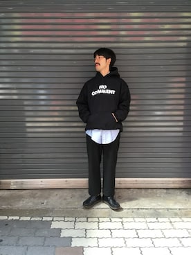 「Goodwear(Since1983)（グッドウェア）のアイテム」を使った、牛木さん（メンズ・165cm）の秋コーディネート