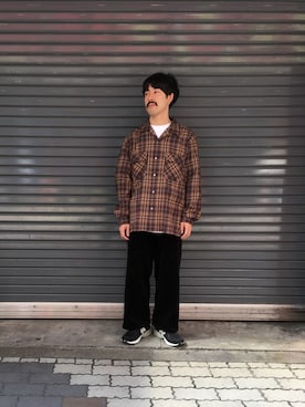 「Goodwear(Since1983)（グッドウェア）のアイテム」を使った、牛木さん（メンズ・165cm）の秋コーディネート