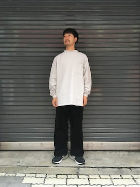 「ROSTER SOX（ロスターソックス）のアイテム（レッグウェア）」を使った、牛木さん（メンズ・165cm）の秋コーディネート