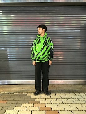 「rasox（ラソックス）のアイテム」を使った、牛木さん（メンズ・165cm）の秋コーディネート