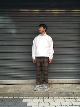 「CEASTERS（ケステル）のアイテム」を使った、牛木さん（メンズ・165cm）の秋コーディネート