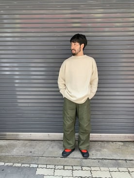 「rasox（ラソックス）のRasox/ラソックス　メリノウール・クルー メンズ（ソックス/靴下）」を使った、牛木さん（メンズ・165cm）の冬コーディネート