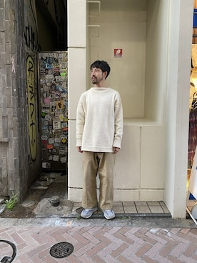 「フランス軍」｜牛木さん（メンズ・165cm）の冬コーディネート