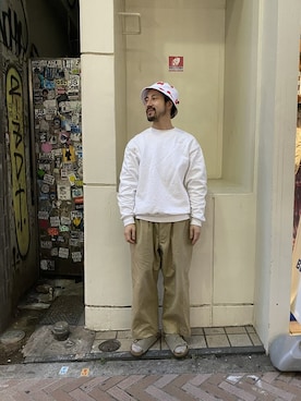 「フランス軍」｜牛木さん（メンズ・165cm）の春コーディネート