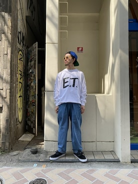 「コラボレーション」｜牛木さん（メンズ・165cm）の春コーディネート