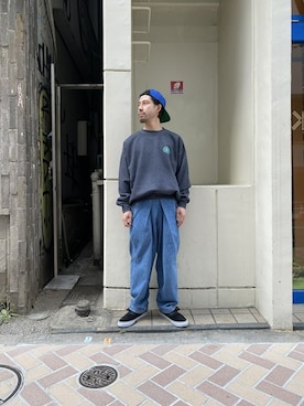 「コラボレーション」｜牛木さん（メンズ・165cm）の春コーディネート