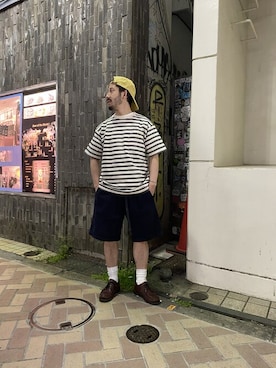 「キャルオーライン」｜牛木さん（メンズ・165cm）の春コーディネート