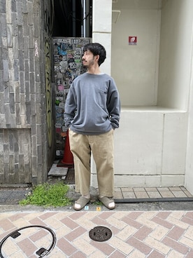 「キャルオーライン」｜牛木さん（メンズ・165cm）の春コーディネート