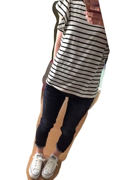 「BRAPPERS（ブラッパーズ）のアイテム」を使った、涼菜さん（レディース・153cm）の夏コーディネート