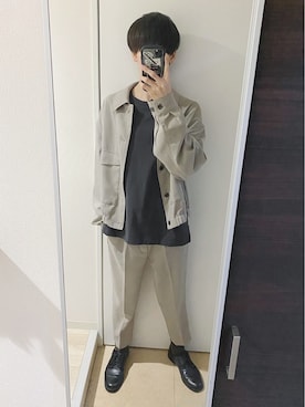 「ペールトーン」｜「アイテム（ブルゾン）」を使った、TAKEさん（メンズ・181cm）の春コーディネート