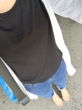 「アイテム（メッセンジャーバッグ、ブルー系）」を使った、tmk*さん（レディース・150cm）の夏コーディネート