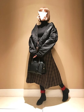 Rieさん（レディース・157cm）の冬コーディネート