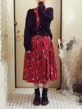 「オシャレパッソ」｜「アイテム（ワンピース/ドレス）」を使った、Rieさん（レディース・157cm）の秋コーディネート