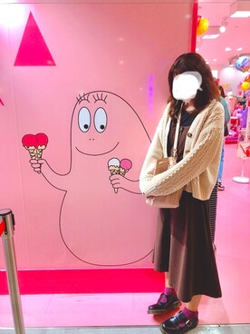 「RETRO GIRL（レトロガール）のアイテム（ジャンパースカート）」を使った、さきさん（レディース・164cm）の春コーディネート