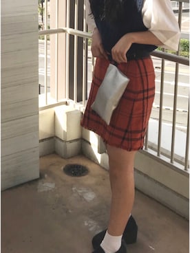 「POLO RALPH LAUREN（ポロ ラルフ ローレン）のアイテム（ニット/セーター、ブラック系）」を使った、マグロのお寿司さん（レディース・156cm）の秋コーディネート