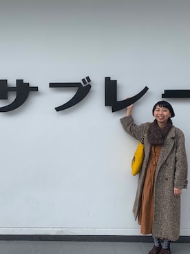 「IDEE（イデー）のアイテム（ワンピース/ドレス）」を使った、コトミさん（レディース・161cm）の冬コーディネート