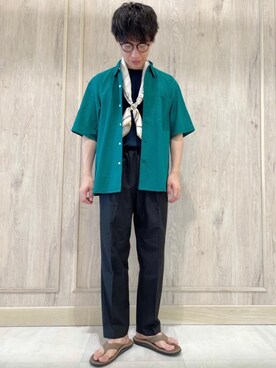 「green label relaxing（グリーンレーベルリラクシング）のアイテム（財布/小物）」を使った、nagase_sさん（メンズ・167cm）の夏コーディネート