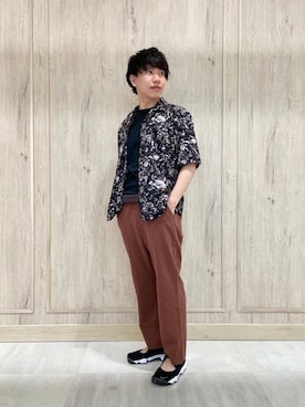 「☆柄シャツ」｜nagase_sさん（メンズ・167cm）の夏コーディネート