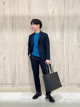 「ビジネス」｜「アイテム（その他シューズ）」を使った、nagase_sさん（メンズ・167cm）の秋コーディネート