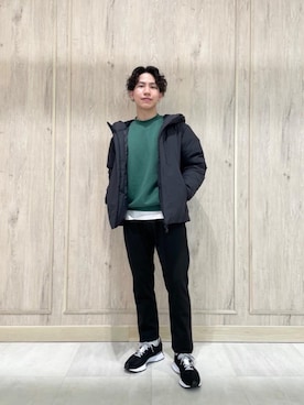 「green label relaxing（グリーンレーベルリラクシング）のアイテム（その他アウター）」を使った、nagase_sさん（メンズ・167cm）の冬コーディネート