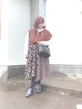 小早川くる美さん(レディース・160cm)の冬コーディネート