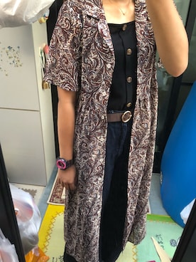 「FUN（ファン）のアイテム（ワンピース/ドレス）」を使った、ふさん（レディース・170cm）の夏コーディネート