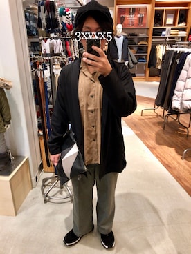 「グレンチェック」｜「アイテム（キャスケット）」を使った、KNさん（メンズ・168cm）の秋コーディネート