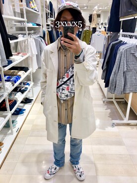 「ショップコート」｜「アイテム（アクセサリー）」を使った、KNさん（メンズ・169cm）の春コーディネート